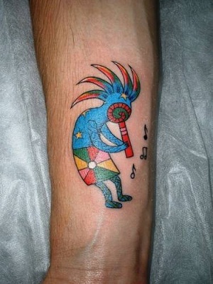 Törzsi Kokopelli Tetoválás