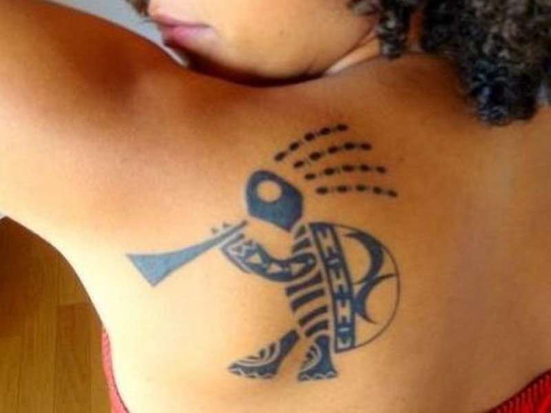 Bedste dejlige Kokopelli tatoveringsdesign
