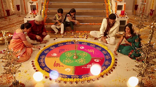 rangoli materialer