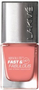 Lakme Fast and Fabulous Nail Color (Flaming Apricot) - Matte Finish Nail Polish Brands i Indien