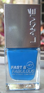 Lakme Fast and Fabulous Nail Color (Aqua Express) - Matte Finish Nail Polish Brands i Indien