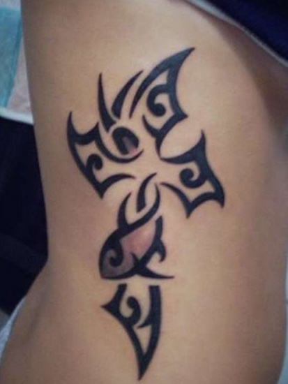 Tribal Cross Tattoos 4