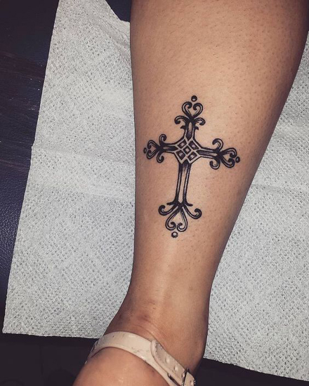 Tribal Cross Tattoos 5