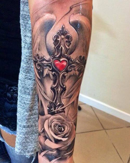 Tribal Cross Tattoos 6
