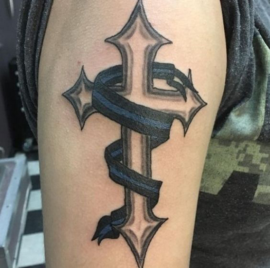 Tribal Cross tatoveringer 7