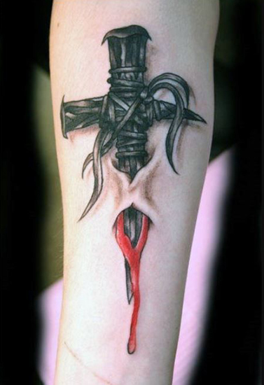 Tribal Cross Tattoos 9