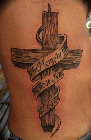 Træ Tribal Cross tatoveringer Design