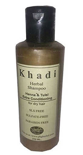 Khadi Khazana Hena és Tulsi Bio Ayurvédikus sampon