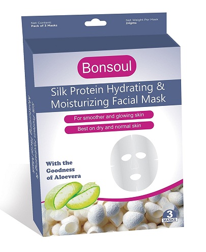 Bonsoul Silk Protein Hydrating and Moisturizing Face Mask