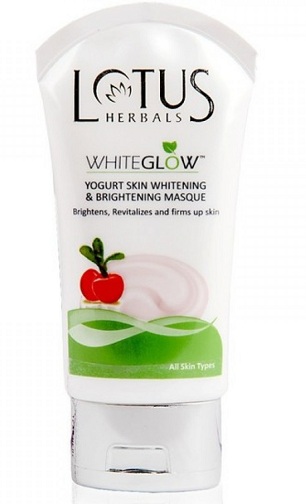 Lotus Herbals White Glow Joghurtos bőrfehérítő és ragyogó maszk