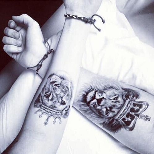 Elskede motiverende tatoveringsdesign
