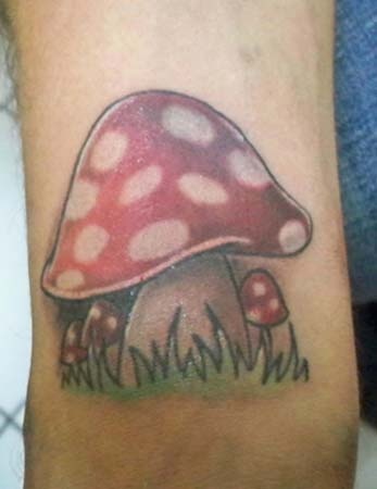 Utrolig Mushroom Tattoo Design