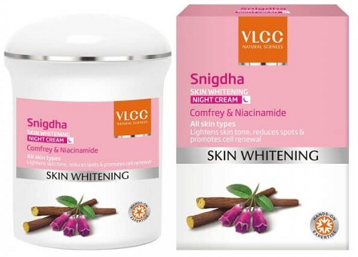 Snigdha Skin Whitening Night Cream til acne -tilbøjelig hud