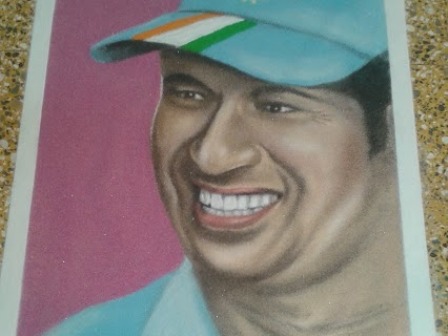 Rangoli Design af Sachin Tendulkar