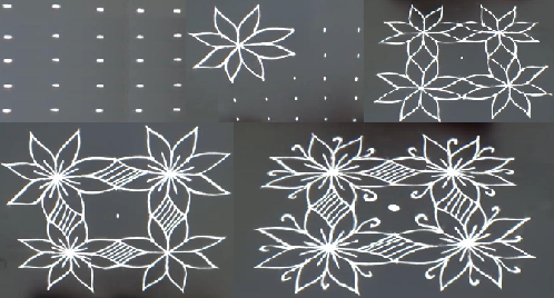 Særlige 5 prikker Rangoli