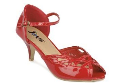 Røde sandaler til kvinder 5