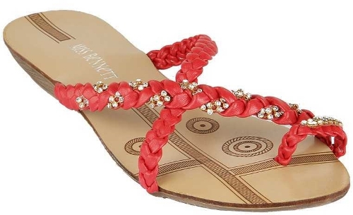 Røde sandaler til kvinder 8