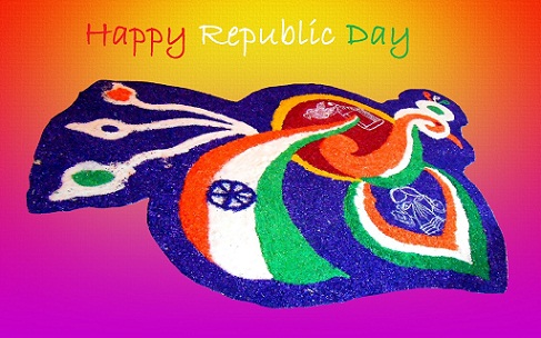 Peacock Design Republic Rangoli