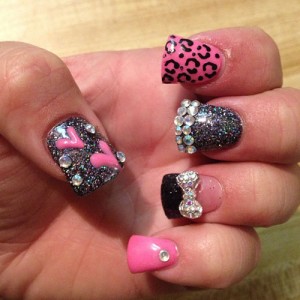 Ny generation Rhinestone Nail Art