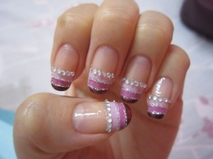 Fancy Rhinestone Nail Art