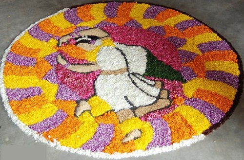 Rangoli med ris 9