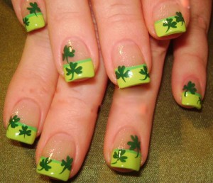 Super cool Shamrock Nail Art