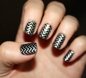 Vidunderlige mønstre Sølv Nail Art