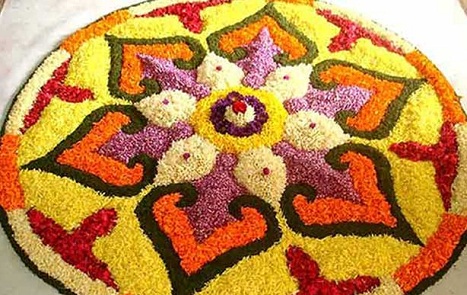Floral Rangoli designs