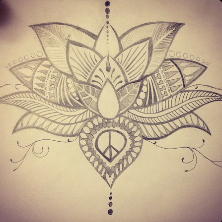 Lotus åndelig tatovering