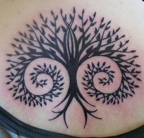 Træ åndelig tatovering