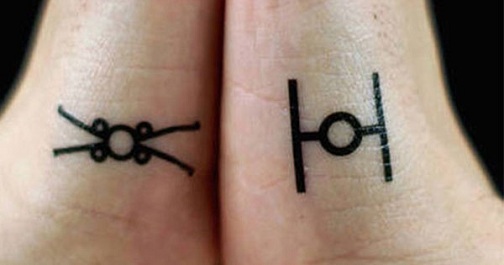 Pár Star Wars tetoválás