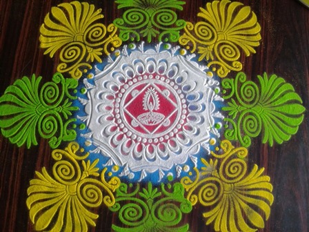 Stencil Rangoli designs til Diwali