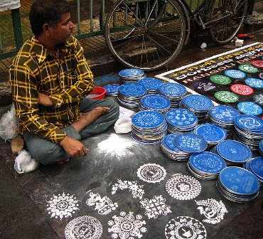 Stencil Rangoli designs