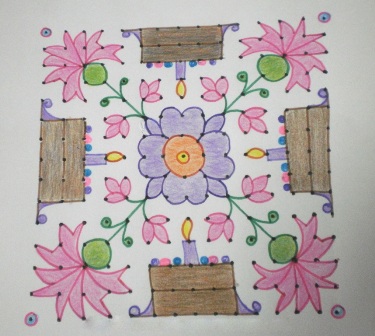 Tulsi Rangoli kezdőknek