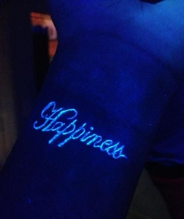 Scripted UV Light Tattoo Designs