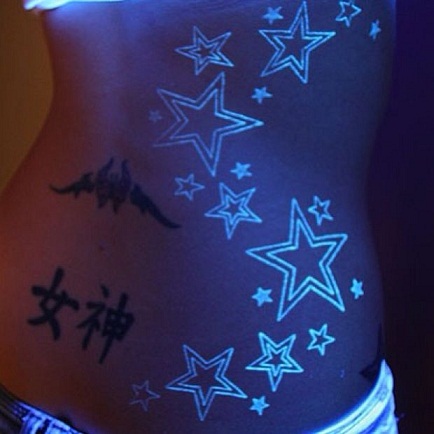 Fantastiske UV lys tatoverings designs