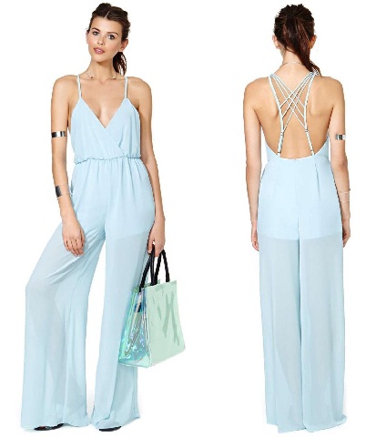 Spaghetti rem lange jumpsuits