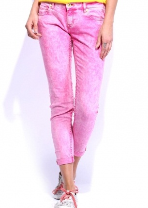 Ankel længde pink jeans