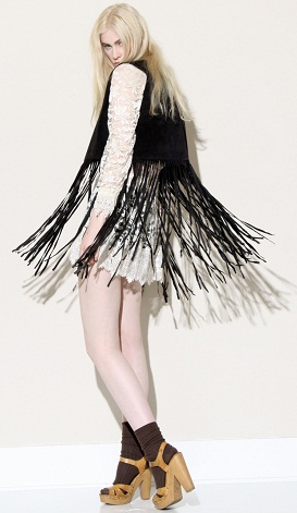 Fringe sort vest