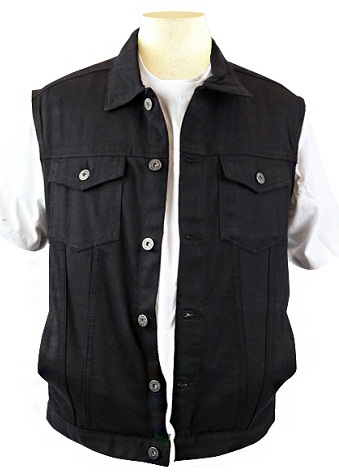 Denim sort vest