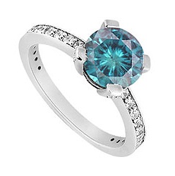 Blue Diamond forlovelsesringe