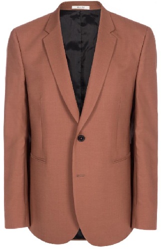 Brun Crepe Blazer til kvinder