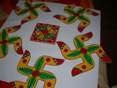 Egyszerű Jain Rangoli