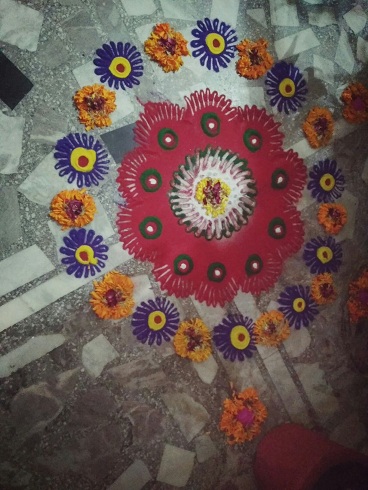 Flower Jain Kolam Designs