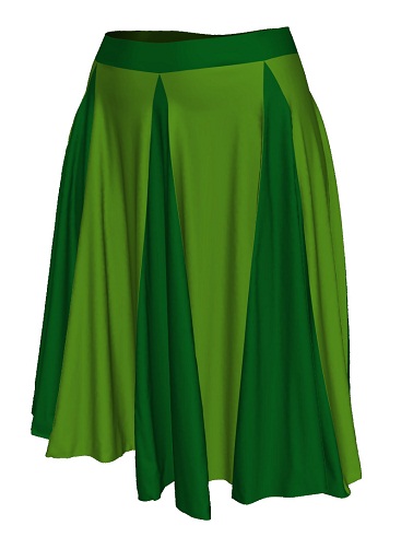 Gored grønne nederdele