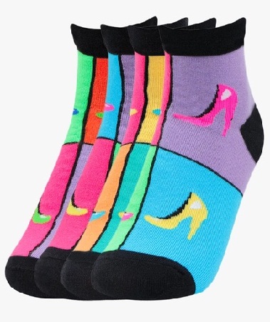Többszínű nyomtatott zokni