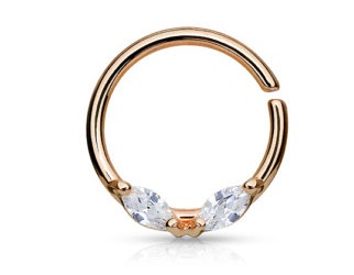 Rose guld septumring