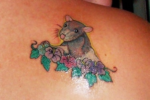 Imádnivaló patkány tetoválás minták