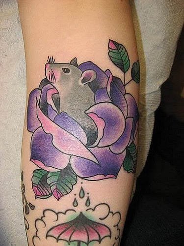 Egyedi patkány tetoválás minták