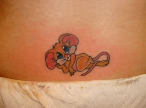 Mousserende rotte tatoveringsdesign